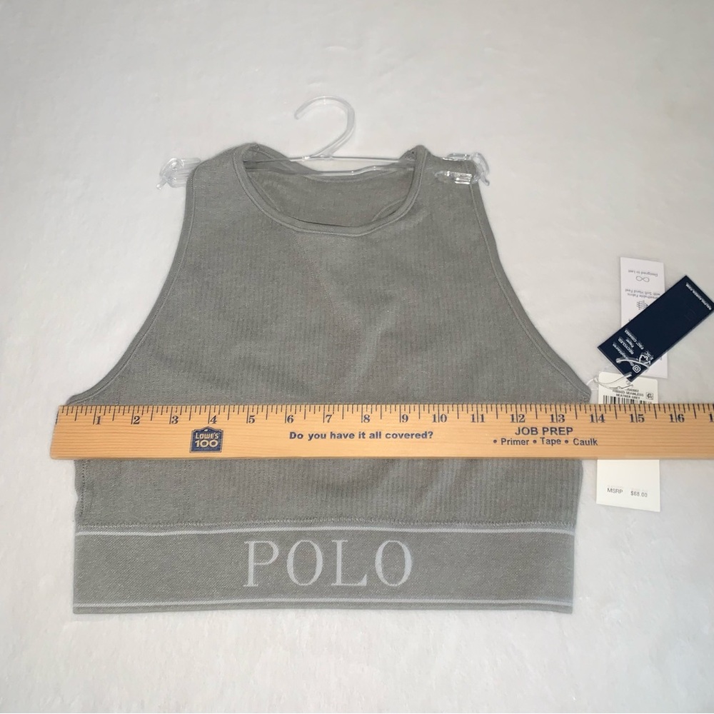 Polo Ralph Lauren gray sports bra size XL new with tags - Picture 3 of 7
